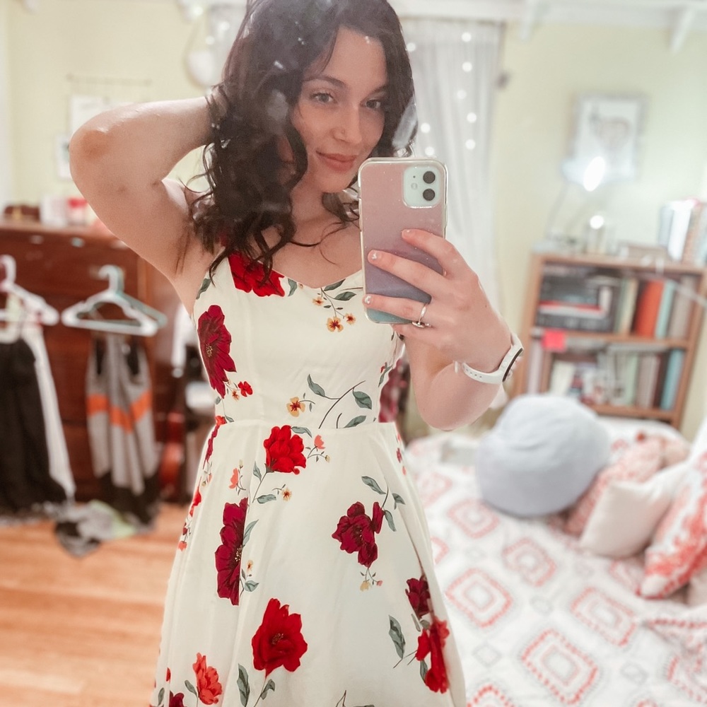 White Old Navy Cami Dress